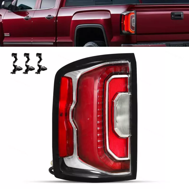 LED Tail Light Fit For 2016-2018 GMC Sierra 1500 Rear Brake Lamp Driver Side