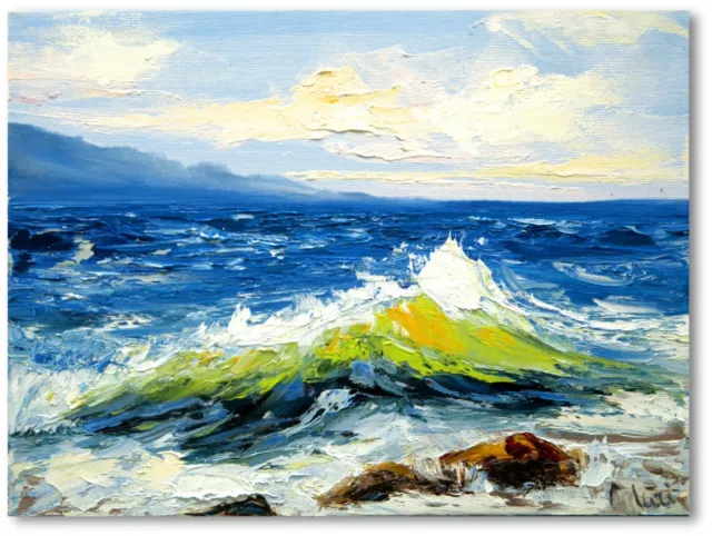 Moderne Kunst Wandbild Ölgemälde  "Meer " Unikat by L. Chupakhina Nr. 1329