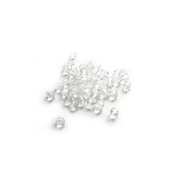 Lot de 100 Perles PERLES DE BOHÊME 4mm à facettes - couleur au choix