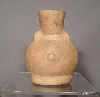 Ancient Pre - Columbian Veracruz Ceramic Vessel 550-950 A.D. 2