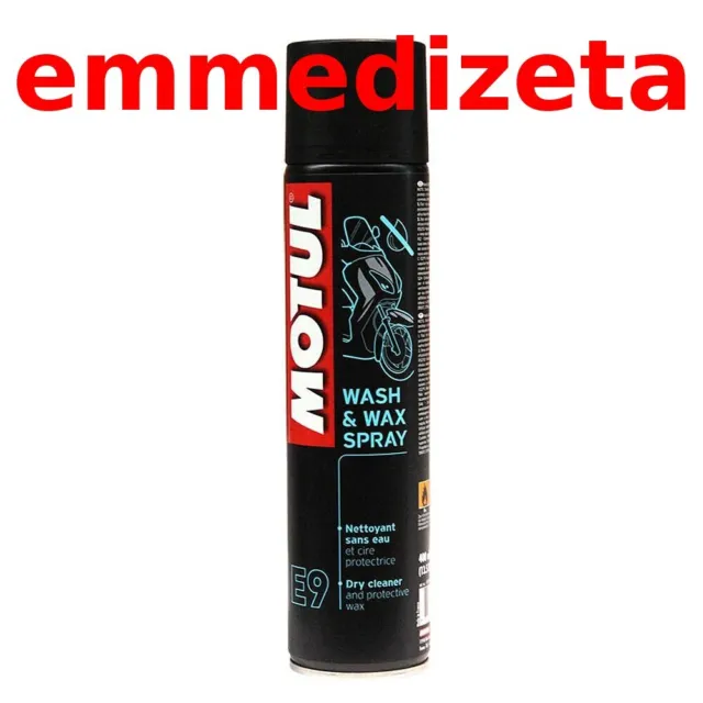 Motul Mc Care E9 Wash & Wax Spray Pulitore A Secco Per Moto Lucidante 103174