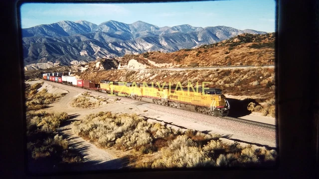 T1513 TRAIN SLIDE Railroad MAIN Line UNION PACIFIC LACHZ 9457 3647 6242 9709 CA