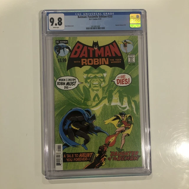 Batman: Facsimile Edition #232 CGC 9.8 Neal Adams