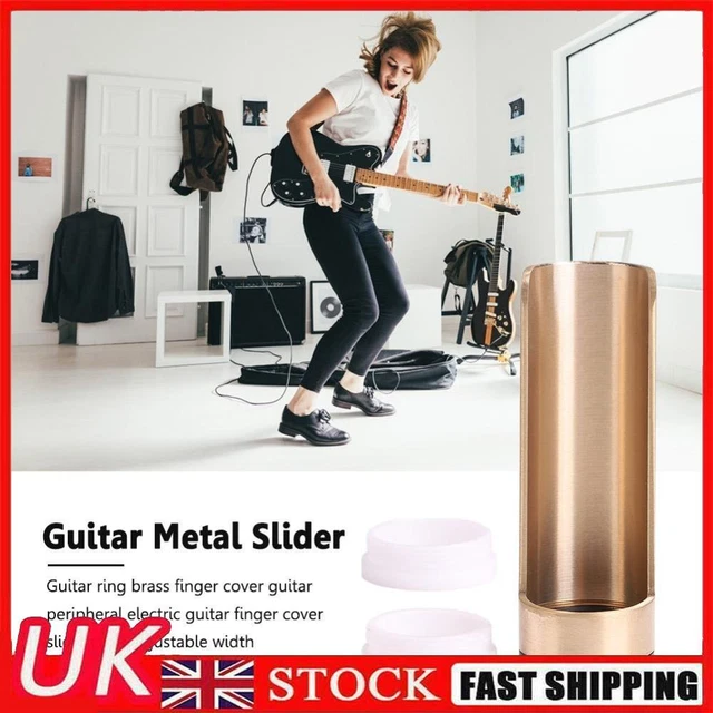 Metal Guitar Slide Bar Finger Sleeve Smooth Slides for Ukulele String Instrument