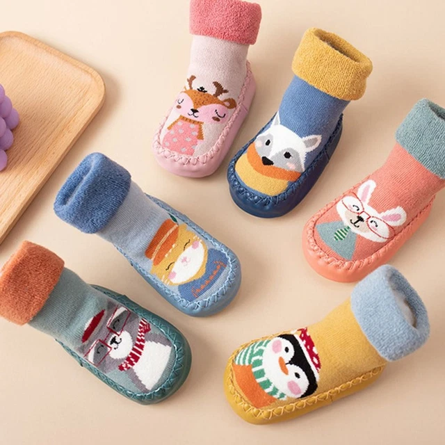 Pantofole cartone animato Calzini antiscivolo per bambini Calzino ispessito