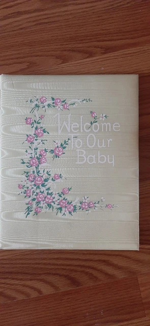 Vintage UNUSED Welcome to Our Baby Cloth Record Book  1955