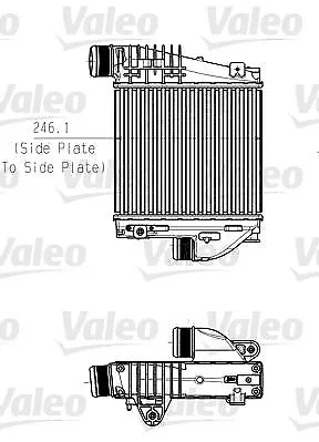 VALEO LADELUFTKÜHLER passend für CITROËN BERLINGO C3 C4 C5 GRAND DS DS DS7 OPEL