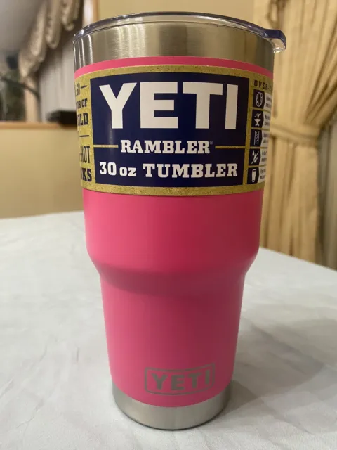 YETI Rambler 30 oz Bimini Pink BPA Free Tumbler with MagSlider Lid