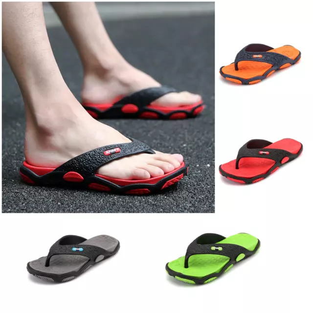 Mens Summer Sandals Slippers Beach Surfer Flip Flops Thongs