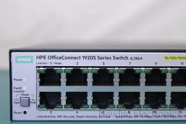 HPE JL386-61001 OfficeConnect 1920S Series 48G 4SFP PPoE+ 370W Switch JL386A