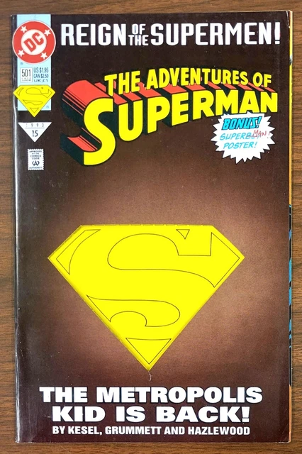 Adventures of Superman #501 Die-cut cover 1993 DC Comics Comic Book