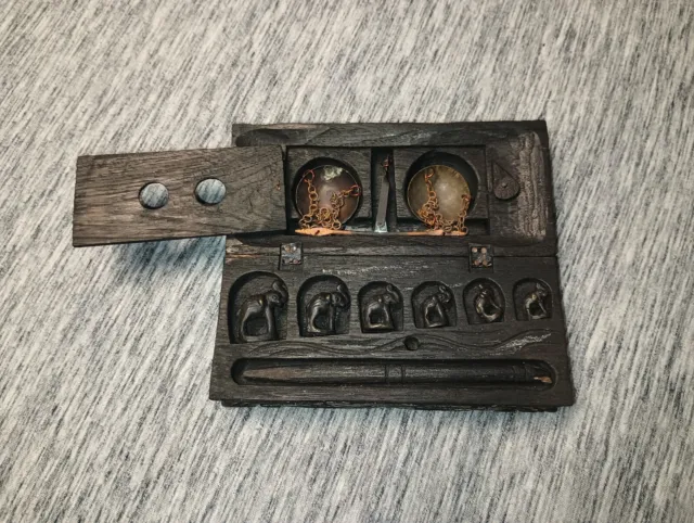 Antique Opium Scale With Elephant Weights