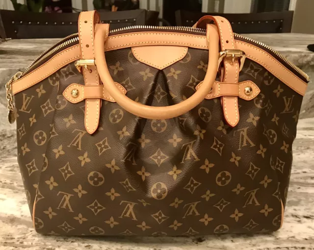 Louis Vuitton LV Trivoli GM Hand Bag M40144 Monogram Brown W/Receipt Code MB2130