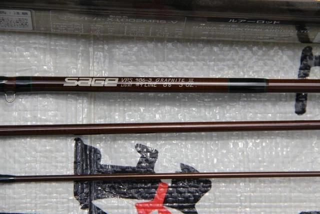 SAGE VPS 486-3 LINE#4 8'6” Fly Rod USED F/S $446.99 - PicClick