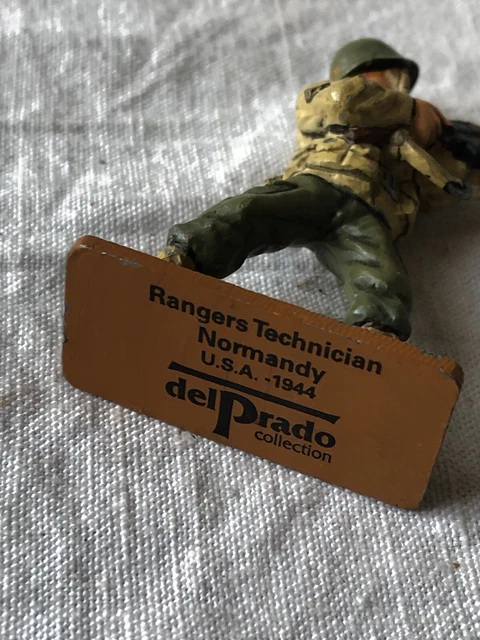 Figurine En Plomb Del Prado - Parachutiste Allemand 1944 - Collection Militaire