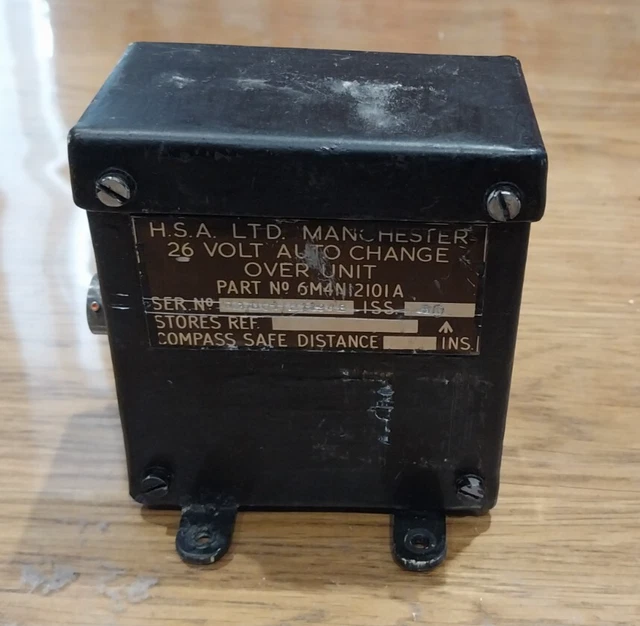 EX-MOD RAF H.S.A. Ltd. 26V Auto Changeover Relay Unit £12.94 - PicClick UK