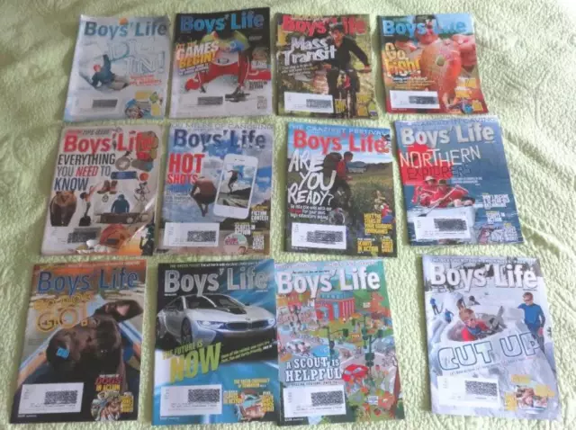 BOYS LIFE Scout MAGAZINE Lot Complete 2014 Year 12 Issues Youth Scouting Eagle
