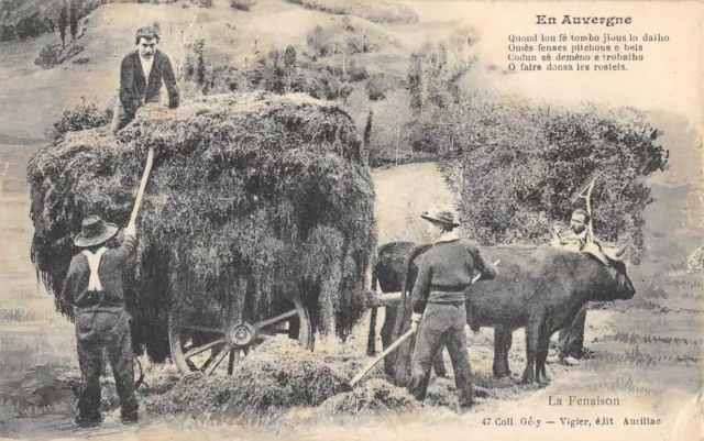 Cpa 15 Cantal / En Auvergne / La Fenaison