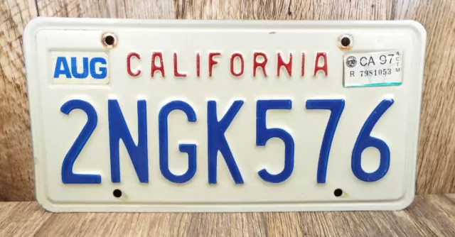 VINTAGE 1990'S California License Plate MAN CAVE VG+