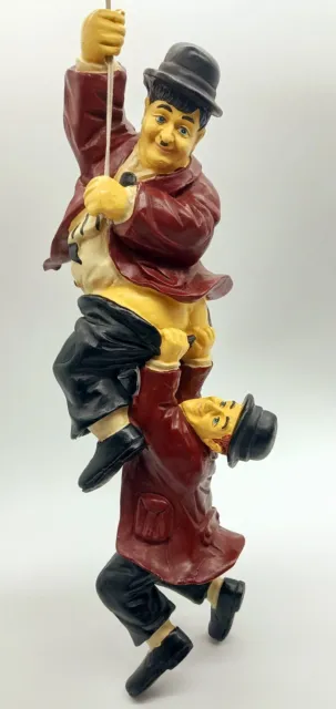 Extremely Rare! Laurel & Hardy Fishing in Boat Figurine Statue