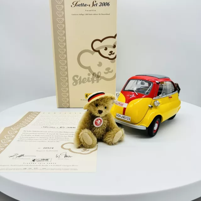 Steiff BMW Isetta Set 656156 limitiert 1500 aus 2006 Mohair