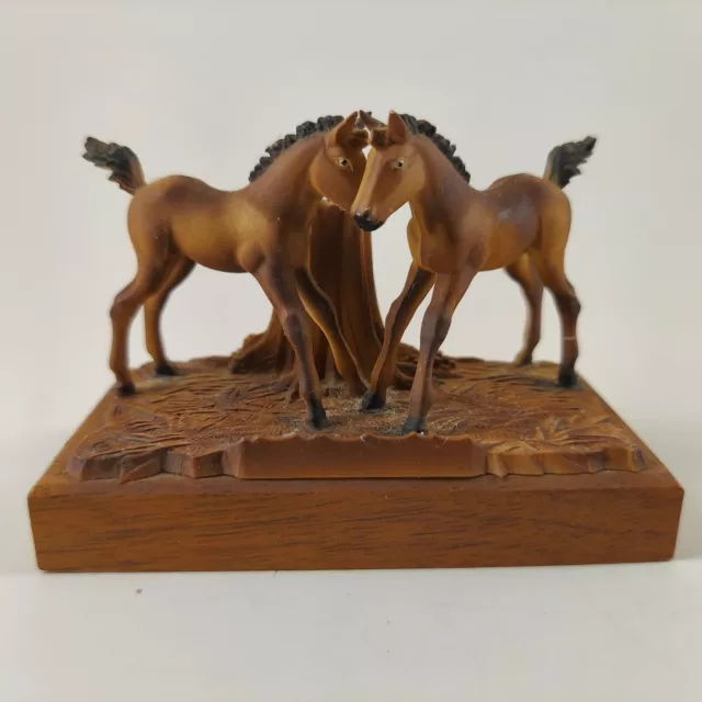 Baby Horses Statue Figurine Foals Filly Colt Made in Germany Small