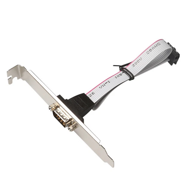 High Quality Motherboard RS232 DB9 Pin Com Port Ribbon Serial Cable Connector Br