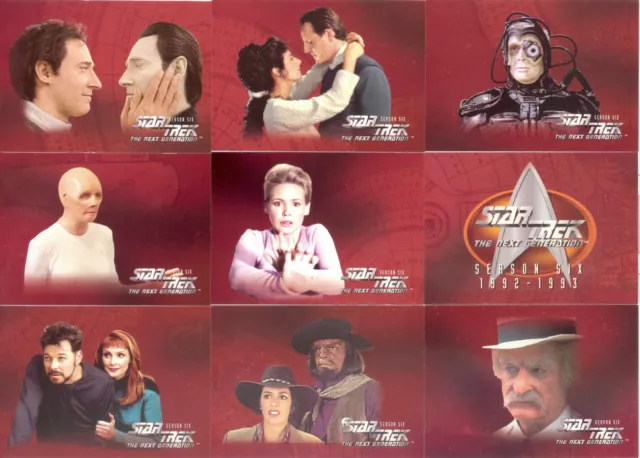 Star Trek TNG The Next Generation Season 6 Trading Card Base Set Skybox