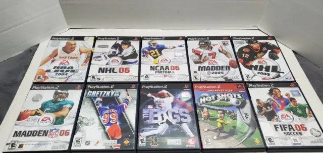 LOT OF 10 PlayStation 3 PS3 Games TIGER WOODS NHL Hockey FIFA