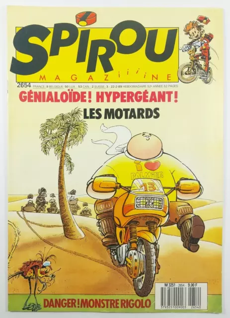 Spirou Magazine N°2654 Les Motards Danger Monstre Rigolo Février 1989