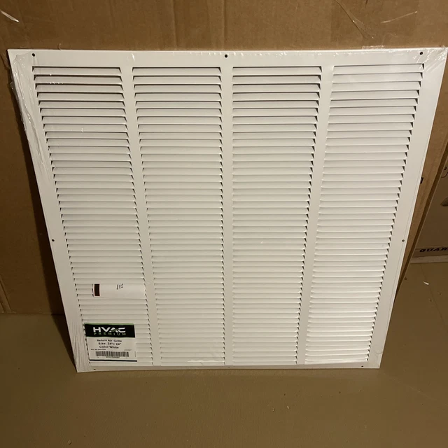 HVAC Premium Return Air Grille 24”x24” White
