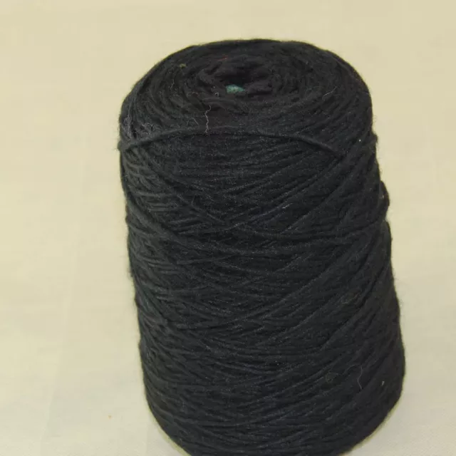 Sale 500gr NEW Knitting Cone Yarn Chunky Hand-woven Black Wool Cashmere 5817