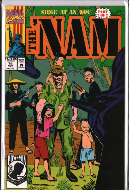 the 'NAM #74 Vietnam War Comic (1990) Marvel NM (9.4)