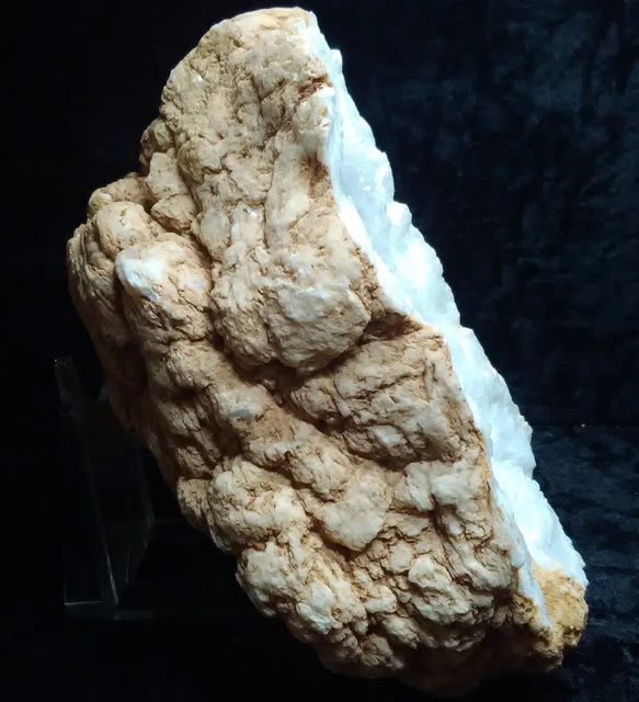 Quarz, Schneequarz geode aus Ouled Bou Ali, Khouribga. Sahara, Marokko # 7 3