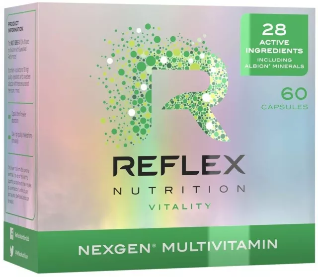 (45g, 383,33 EUR/1Kg) Reflex Nutrition Nexgen Sports Multivitamin - 60 caps