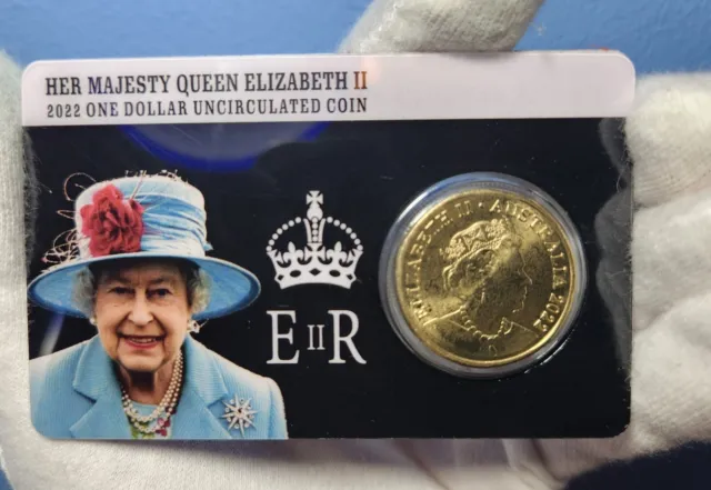 Limited Edition 2022 $1 One Dollar Queen Elizabeth II Unc Commemorative Card