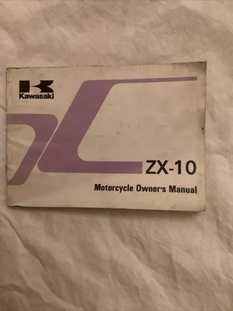 Kawasaki ZX-10 Owner’s manual English