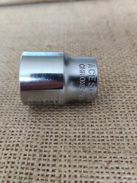 Acesa Tools Spain 7/16" whitworth bi hex socket 1/2" drive mechanics garage tool Acesa Tools Spain 7/16" whitworth bi hex socket 1/2" drive mechanics garage tool