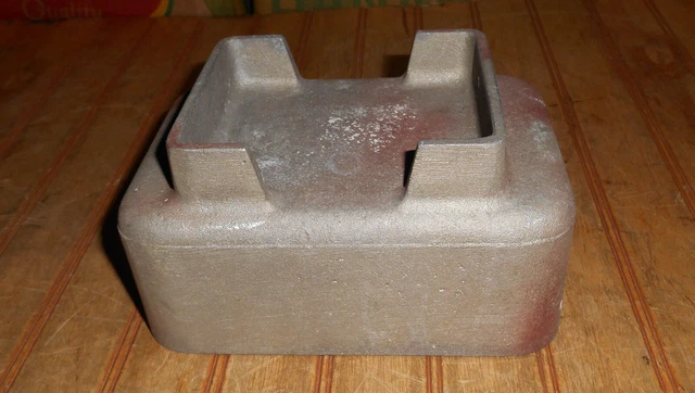 Vintage Cast Metal 5"X7" Drive-In Movie Speaker Long Junction Box Top Half Only