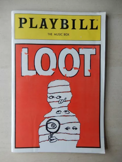 May 1986 - Music Box Theatre Playbill - Loot - Alec Baldwin - Charles Keating