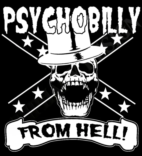 Psychobilly From Hell Sweatshirt Top T-Shirt Gift Rock And Roll 50's Punk 80's