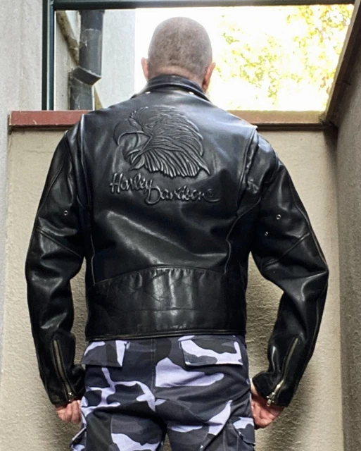 Blouson Perfecto Cuir Harley Davidson Taille L-XL Leather jacket