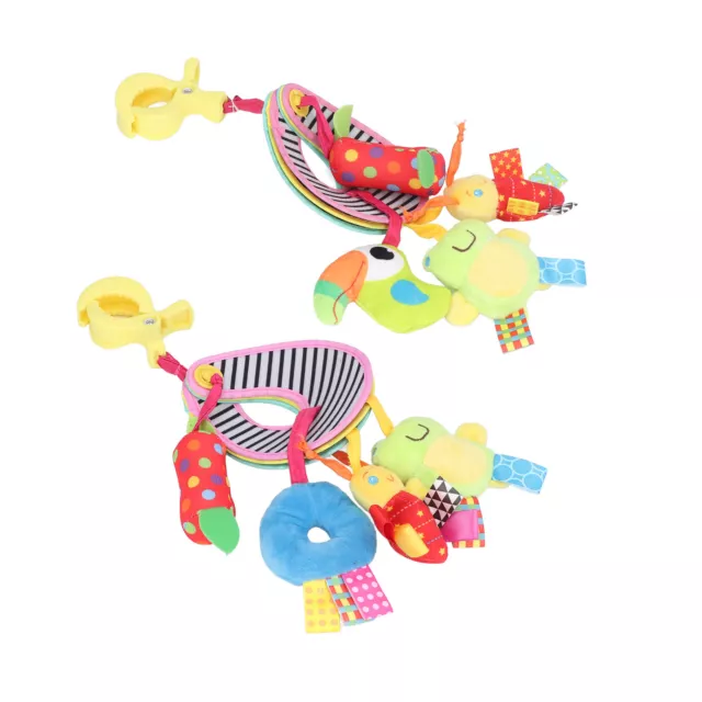 Crib Mobile Eco Friendly Soft Plush Stimulate Hearing Development Bright Col GDT