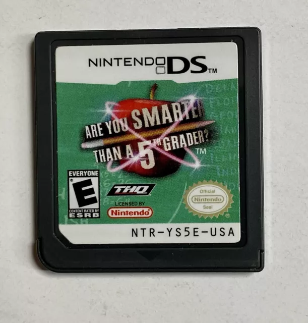 Are You Smarter Than a 5th Grader? - Nintendo DS Game - Cartridge Only - TESTED