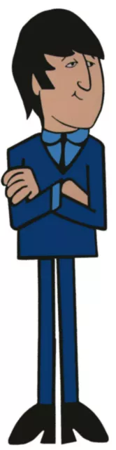 The BEATLES Animated JOHN LENNON Standing Pose Cartoon WindoCling Decal Sticker