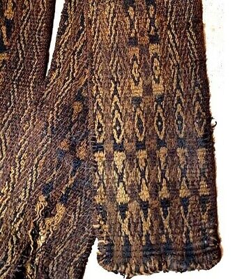 Pre-Columbian Tiahuanaco Culture Woven Sash Camelid Wool