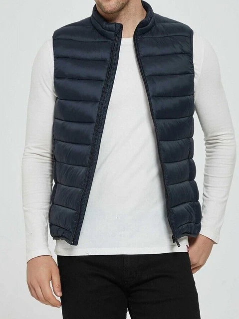 Giubbotto uomo piumino invernale smanicato gilet giacca da M L XL 2XL 3XL 4XL 4