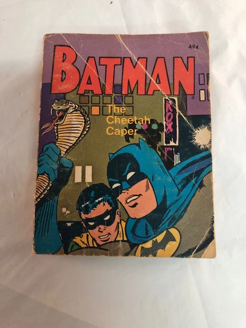 BATMAN ROBIN THE Cheetah Caper Vintage Old Big Little Book $11.50