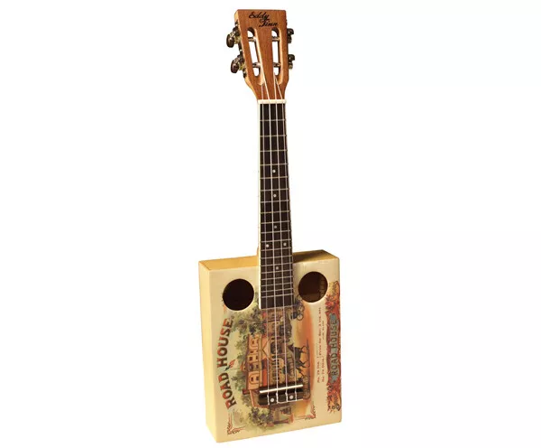 Eddy Finn Concert Uke - Spruce Cigar Box Uke