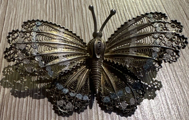 Broche En Argent Vintage CHLORIS - Années 1980/1990 - Occasion